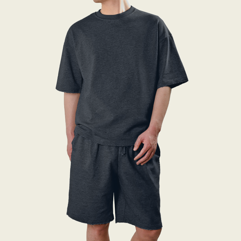 Men's Fashion Loose Short Sleeve T-shirt And Shorts Set