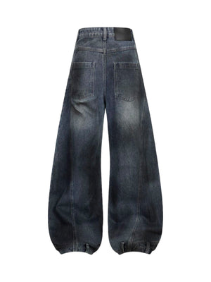 Verwaschene Distressed-Jeans 