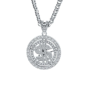 Retro Casual Round Gold Necklace