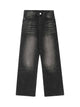 Gothic Letter Embroidered Jeans