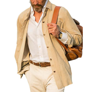 Apricot Casual Windbreaker-Jacke für Herren im Frühling und Herbst