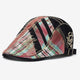 Men's Retro Stitching Plaid Beret Hat