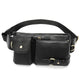Men's Classic Genuine Leather Waist And Messenger Bag