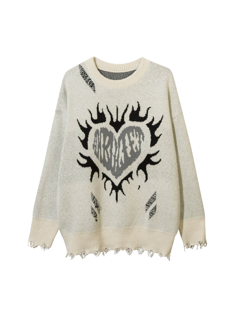 Flame Heart Sweater