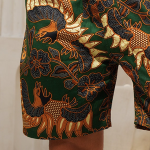 Herren-Shorts im Retro-Stil mit lässigem Ethno-Print und Kordelzug