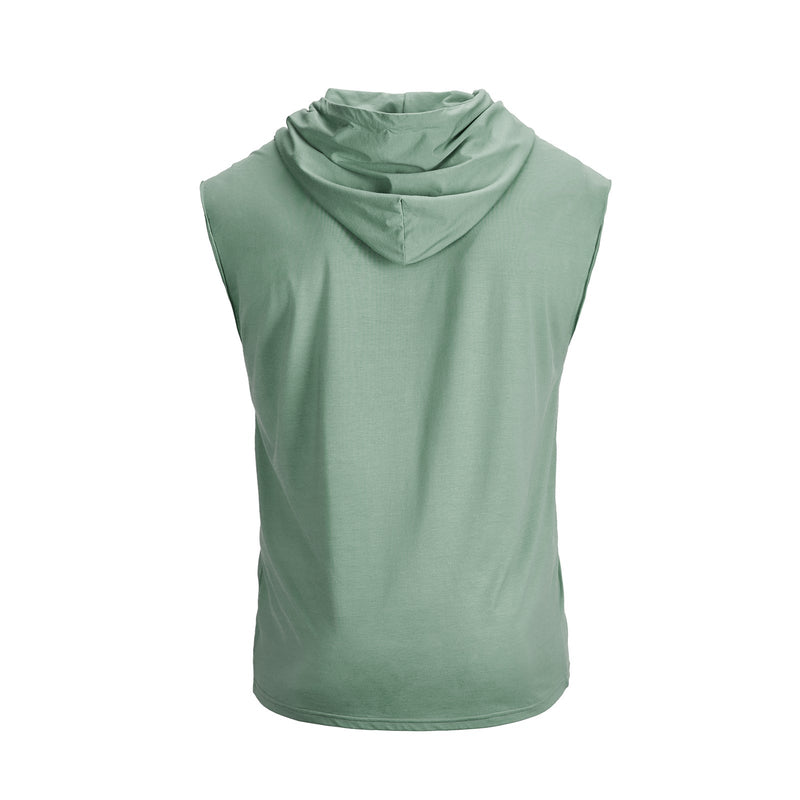 NOBODY PRINT QUICK DRY HOODED TANK