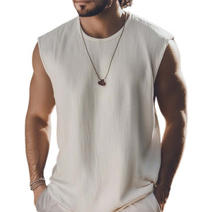 Herren Sommer Basic Einfarbiges Schweißabsorbierendes Tanktop