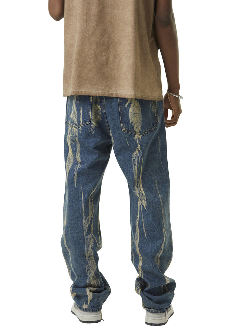 Lightning Flying Tie-Dye Hip-Hop Jeans