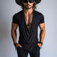 Men's Spring Fashion Simple Swing Collar Short Sleeve T-shirt