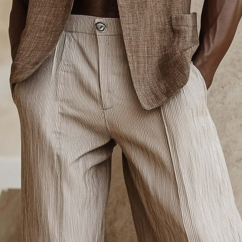 Men's Spring Fashion Simple Solid Color Casual Pants