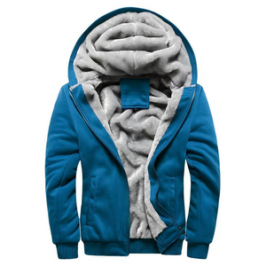 Men's Casual Fleece Hooded Jacket