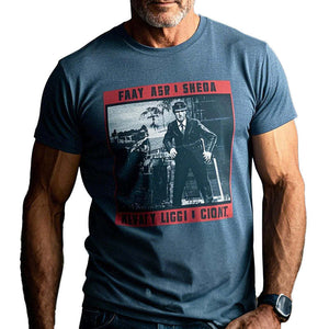 Men's Retro Movie Print Cotton Short Sleeve T-Shirt