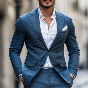 Bequemer Zwei-Knopf-Blazer für Herren im Frühling und Herbst