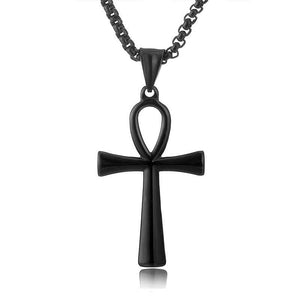 Vintage Casual Knot Cross Necklace