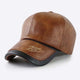 Herren Vintage Plüsch Warme Leder Baseballkappe