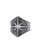 Star Engrave Steel Ring