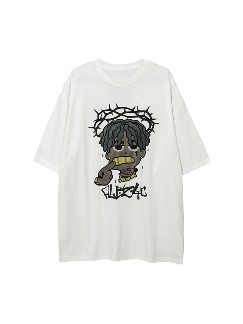 Cartoon Foam Loose T-Shirt