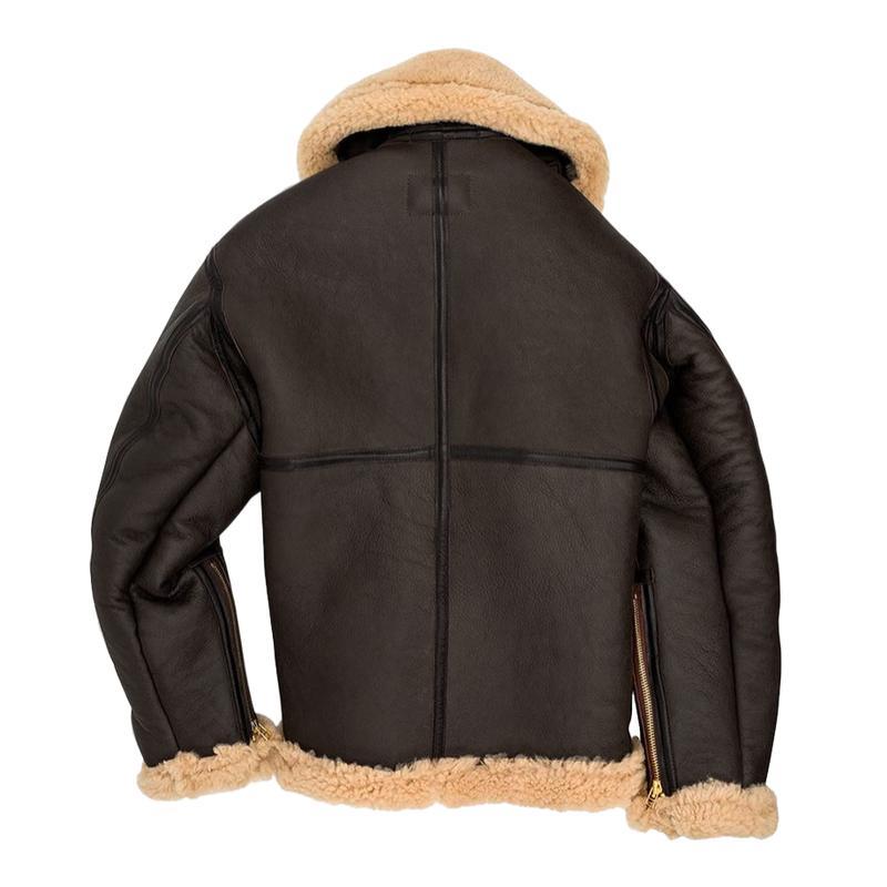 Men's Lapel Leather Velvet Jacket