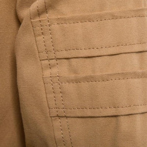 Lässige Herren-Cargojacke aus gewaschener Baumwolle mit Patchwork-Kapuze und schmaler Passform 