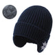 Men's Outdoor Cycling Warm Ear Protection Windproof Knitted Hat