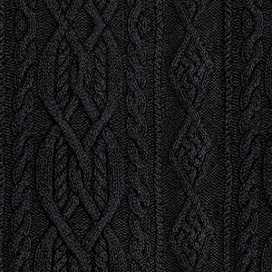 Herren-Strickpullover mit Zopfmuster und Stehkragen im Vintage-Stil