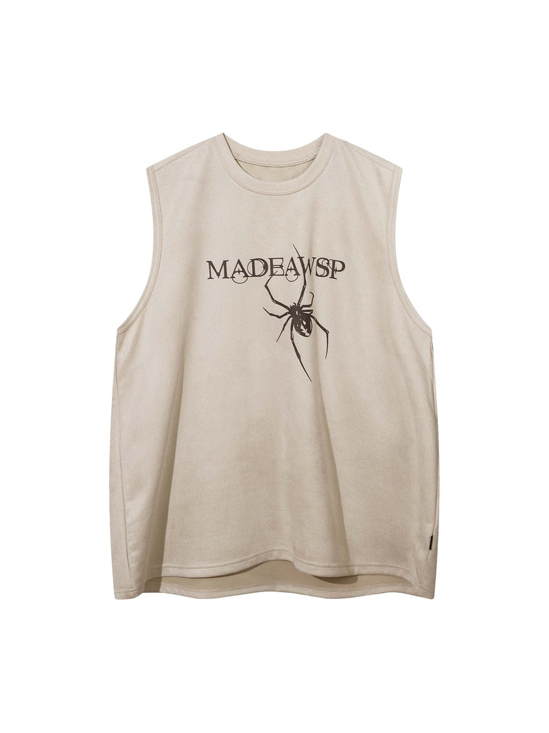 High Street Spider Letter Print Vest