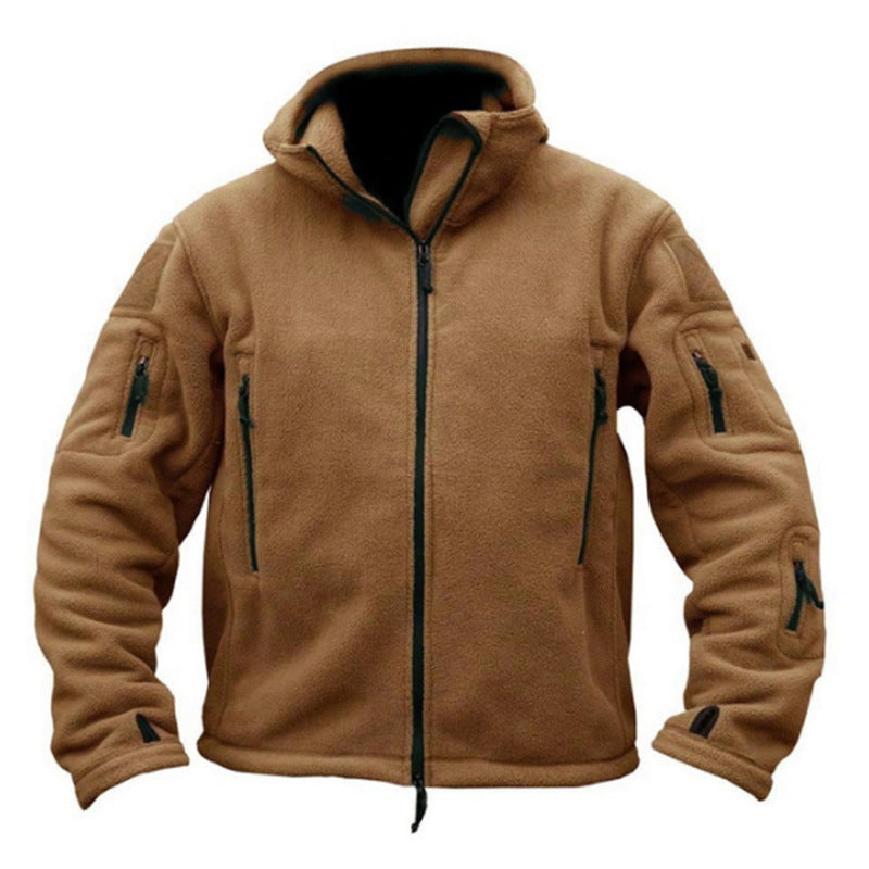 OUTDOOR WARM FLEECE JACKET, HOODED JACKET, HOODIE