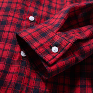 Men's Casual Plaid Long-Sleeved Shirt