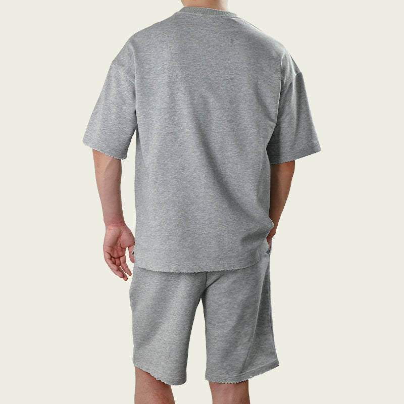 Men's Fashion Loose Short Sleeve T-shirt And Shorts Set