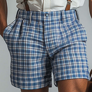 Herren-Overall mit Western-Vintage-Karomuster