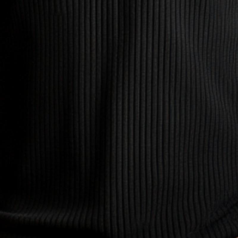 Men's Casual Rib Stripe Henley Neck Slim Fit Long Sleeve T-Shirt