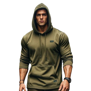 MUSKEL HERREN FITNESS TRAININGS-SWEATSHIRT
