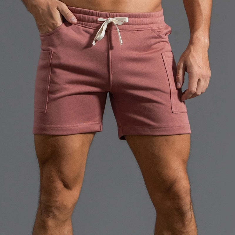 Lässiger Komfort für Herren, hautfreundliche Baumwolle, lässige Shorts mit mehreren Taschen