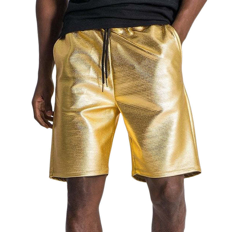 Men's Summer Fashion Gold Loose Shorts