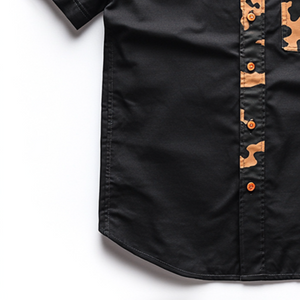 Men's Retro Casual Camouflage Printed Button Lapel Short Sleeve Shirt