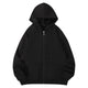 custom_alt#color_Silver Fleece Zipper Hoodie - Black