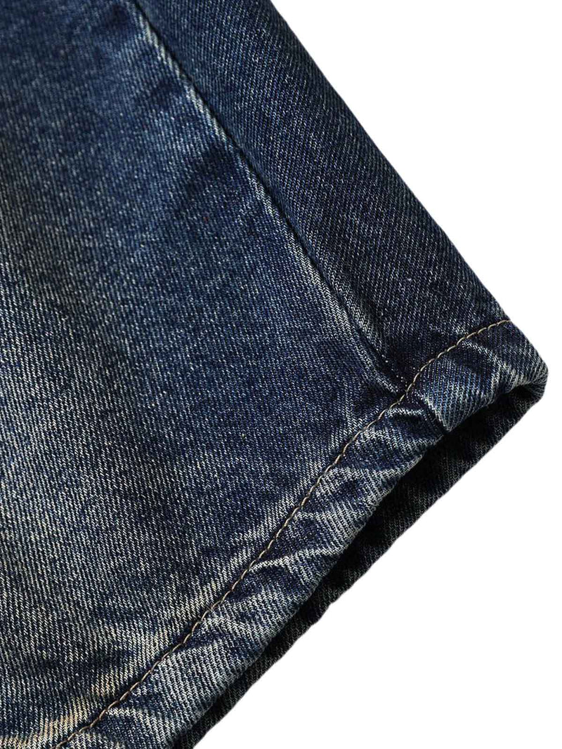 Heavy Washed Workwear Baggy Barrel Jeans