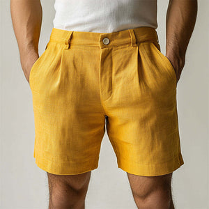Lässige Retro-Shorts aus Leinen für Herren