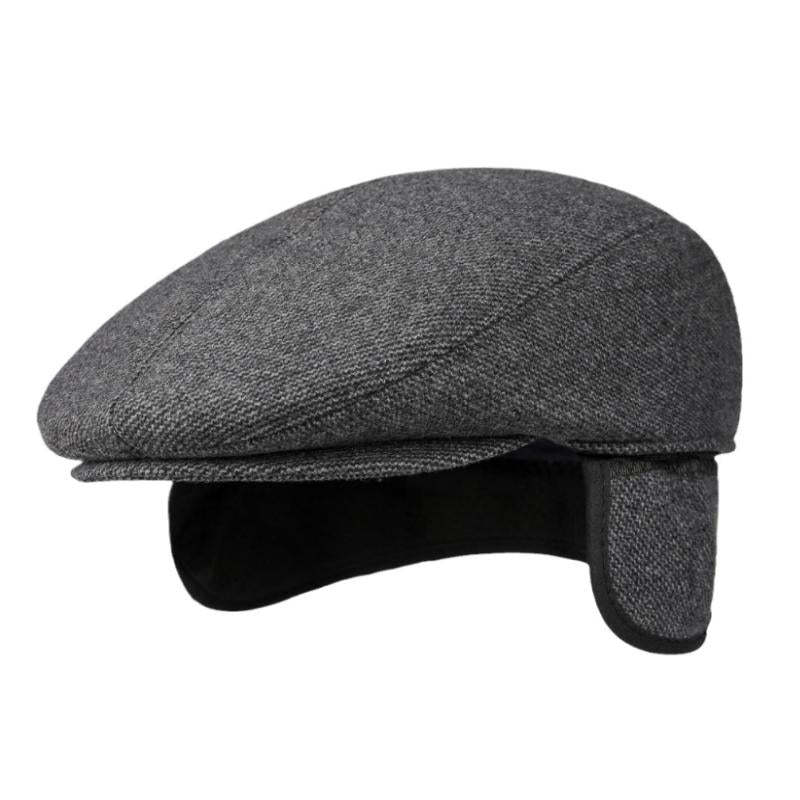 Retro Casual Ohrenschützer Baskenmütze