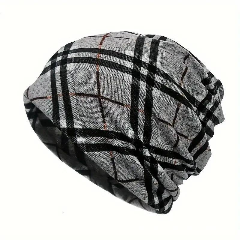 Men's Printed Neck Gaiter Dual-Purpose Hat