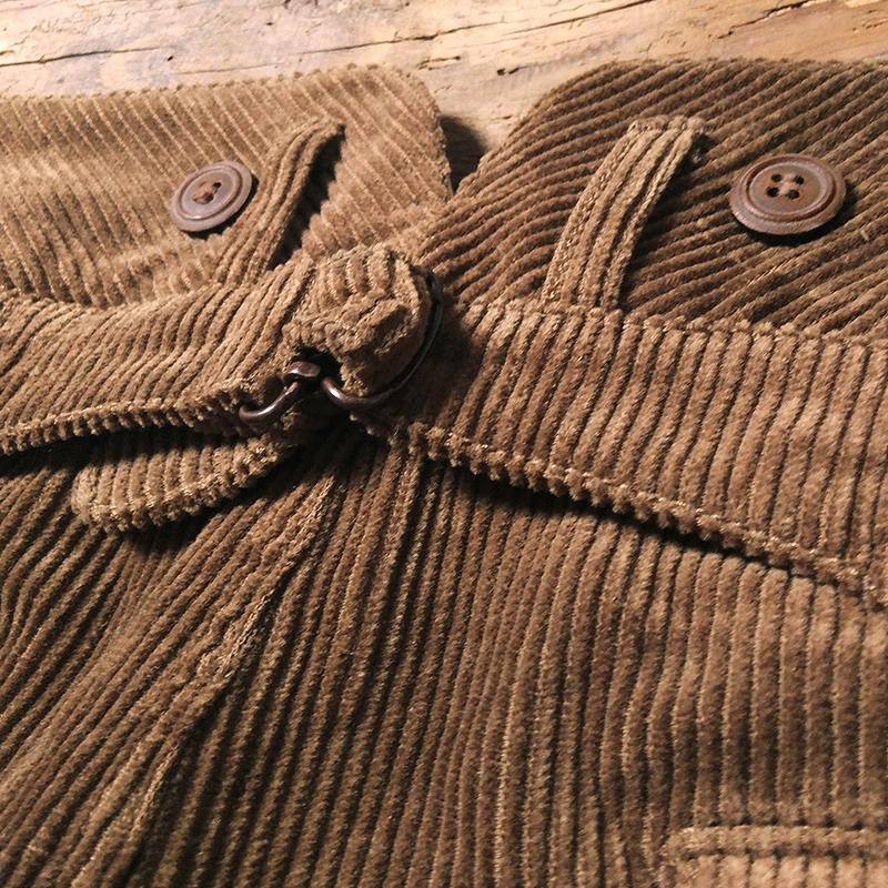 1920s 12oz Corduroy Farmer Work Trousers Mens Suspender Pants Vintage Overalls 20er