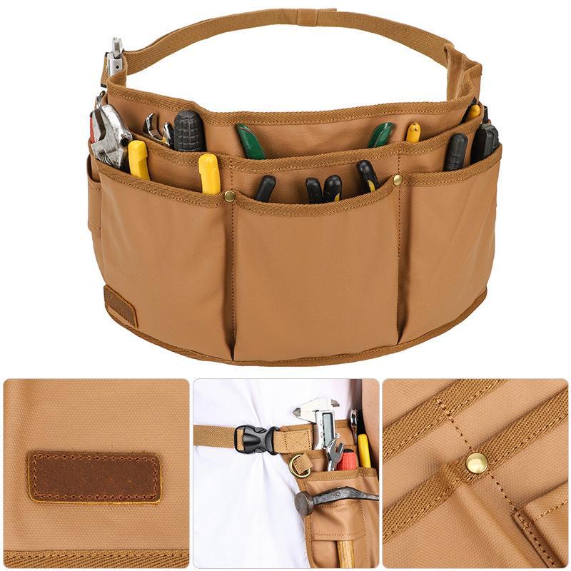 Men's Classic Practical Hardware Tool Bag Storage Waist Bag