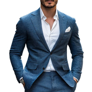 Bequemer Zwei-Knopf-Blazer für Herren im Frühling und Herbst