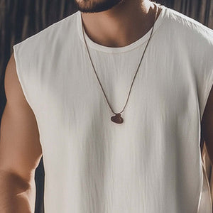 Herren Sommer Basic Einfarbiges Schweißabsorbierendes Tanktop