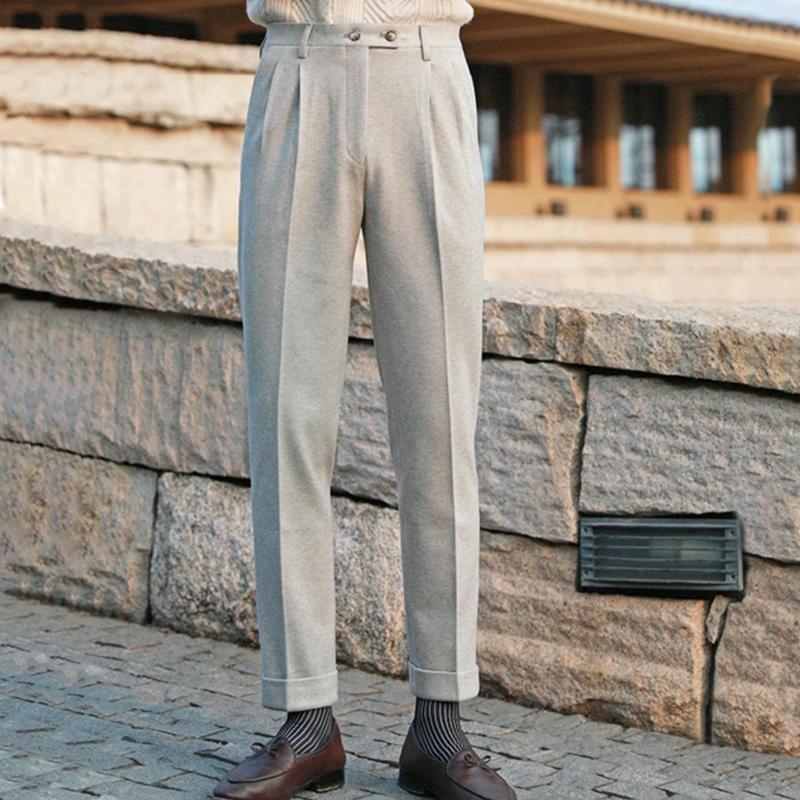Britische Wollhose für Herren im Herbst und Winter