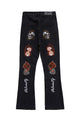 High Street Embroidery Retro Jeans