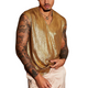 Men's Glitter Casual Solid Color Tank Top