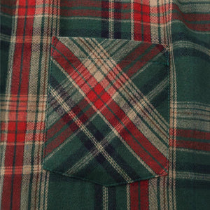 Men's Retro Casual Christmas Plaid Lapel Long Sleeve Shirt