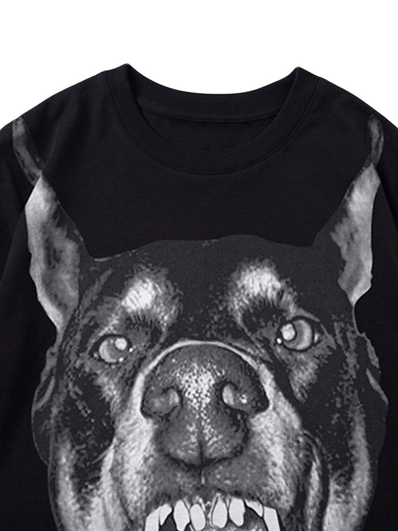 3D Printed Doberman Dog Head Hip Hop T-shirt