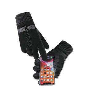 Men's Winter Warm Windproof Ski Touch Screen Gloves